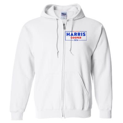 Kamala Harris Roy Cooper Support Harris Cooper 2024 Full Zip Hoodie