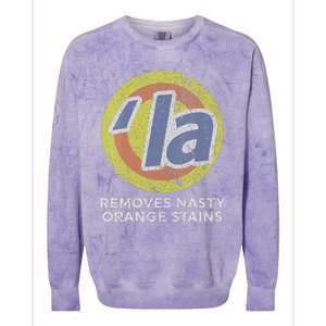 Kamala Harris Removes Nasty Orange Stains Colorblast Crewneck Sweatshirt