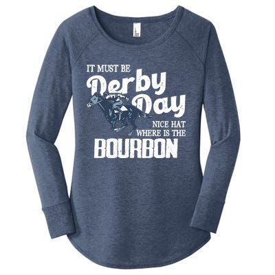 Kentucky Horse Racing Mint Juleps Funny Derby Day Gift Women's Perfect Tri Tunic Long Sleeve Shirt