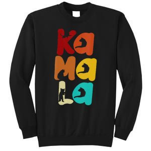 Kamala Harris Retro Cat Typography Cat Lady Kamala Harris Sweatshirt