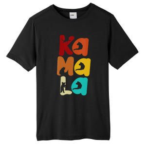 Kamala Harris Retro Cat Typography Cat Lady Kamala Harris Tall Fusion ChromaSoft Performance T-Shirt