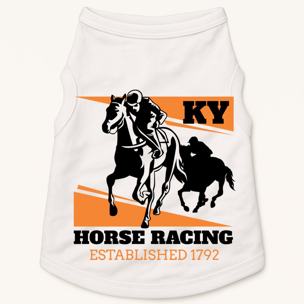 Kentucky Horse Racing Vintage Ky Derby Horse Jockey Costume Gift Doggie Tank