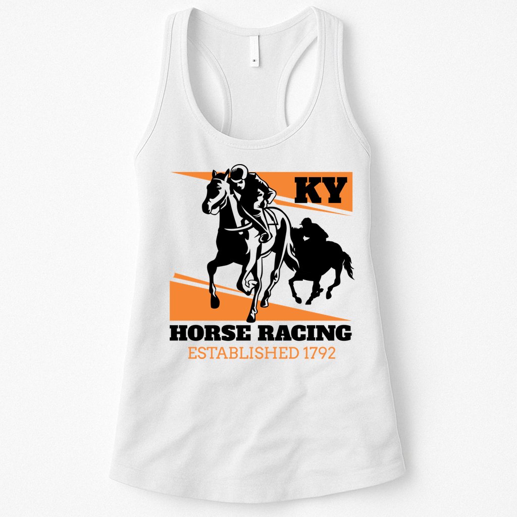 Kentucky Horse Racing Vintage Ky Derby Horse Jockey Costume Gift Womens Tank Top