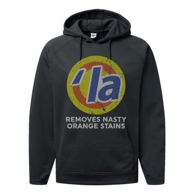 Kamala Harris Removes Nasty Orange Stains Vintage Retro Performance Fleece Hoodie