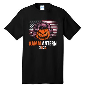 Kamala Harris Retro Halloween Jack O Lantern Flag 2024 Tall T-Shirt