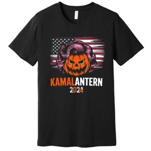 Kamala Harris Retro Halloween Jack O Lantern Flag 2024 Premium T-Shirt