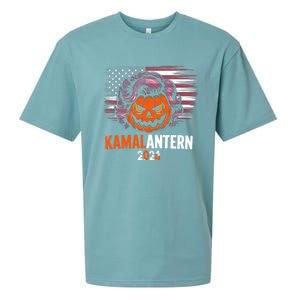 Kamala Harris Retro Halloween Jack O Lantern Flag 2024 Sueded Cloud Jersey T-Shirt