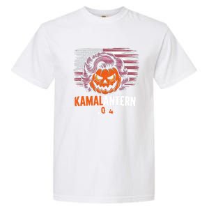 Kamala Harris Retro Halloween Jack O Lantern Flag 2024 Garment-Dyed Heavyweight T-Shirt