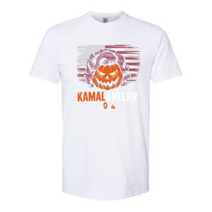 Kamala Harris Retro Halloween Jack O Lantern Flag 2024 Softstyle CVC T-Shirt