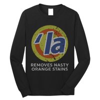 Kamala Harris Removes Nasty Orange Stains Vintage Retro Long Sleeve Shirt