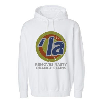 Kamala Harris Removes Nasty Orange Stains Vintage Retro Garment-Dyed Fleece Hoodie