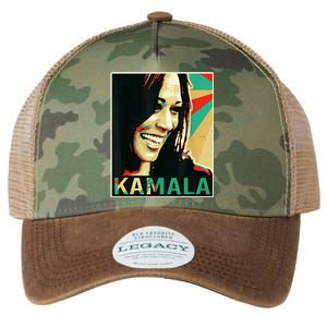 Kamala Harris Retro Portrait Legacy Tie Dye Trucker Hat