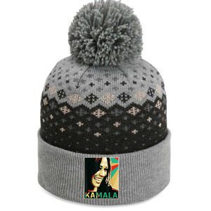 Kamala Harris Retro Portrait The Baniff Cuffed Pom Beanie