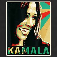 Kamala Harris Retro Portrait Adult Drive Performance Visor