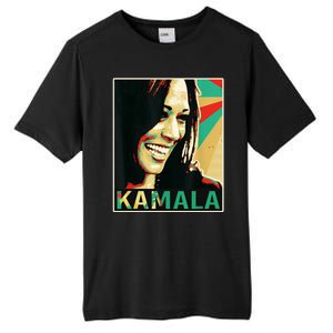 Kamala Harris Retro Portrait Tall Fusion ChromaSoft Performance T-Shirt