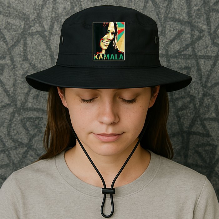 Kamala Harris Retro Portrait Bucket Hat