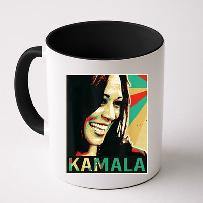 Kamala Harris Retro Portrait Mug