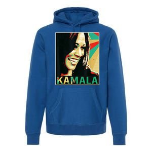 Kamala Harris Retro Portrait Premium Hoodie