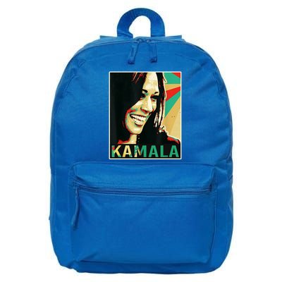 Kamala Harris Retro Portrait 16 in Basic Backpack