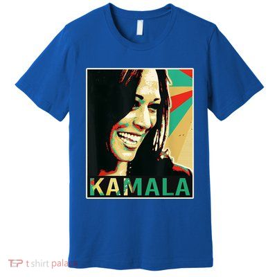 Kamala Harris Retro Portrait Premium T-Shirt