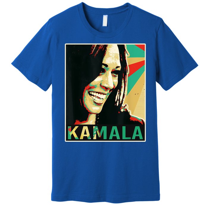 Kamala Harris Retro Portrait Premium T-Shirt