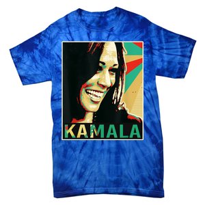 Kamala Harris Retro Portrait Tie-Dye T-Shirt