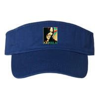 Kamala Harris Retro Portrait Valucap Bio-Washed Visor