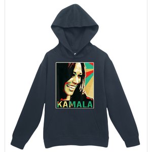 Kamala Harris Retro Portrait Urban Pullover Hoodie