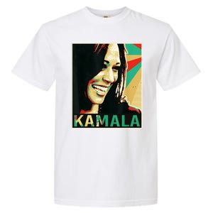 Kamala Harris Retro Portrait Garment-Dyed Heavyweight T-Shirt