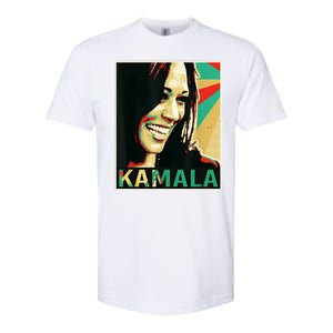 Kamala Harris Retro Portrait Softstyle CVC T-Shirt