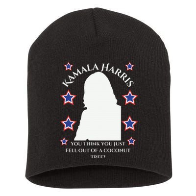 Kamala Harris Runs For First Lady President Usa Support Short Acrylic Beanie