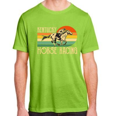 Kentucky Horse Racing Fan Retro Derby Racing Festival Party Gift Adult ChromaSoft Performance T-Shirt