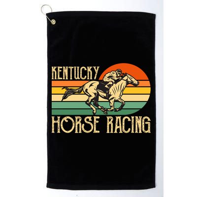Kentucky Horse Racing Fan Retro Derby Racing Festival Party Gift Golf Towel