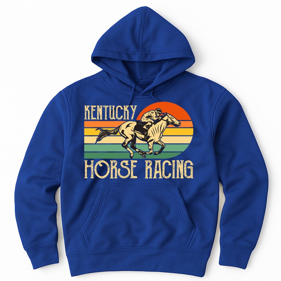 Kentucky Horse Racing Fan Retro Derby Racing Festival Party Gift Hoodie