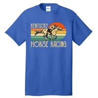 Kentucky Horse Racing Fan Retro Derby Racing Festival Party Gift Tall T-Shirt