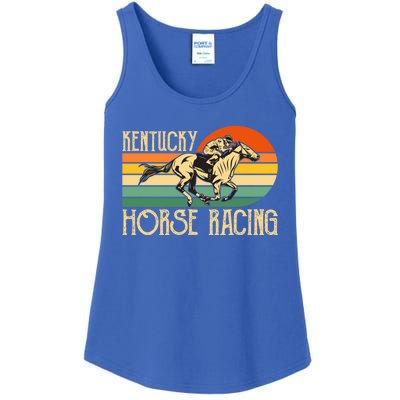 Kentucky Horse Racing Fan Retro Derby Racing Festival Party Gift Ladies Essential Tank