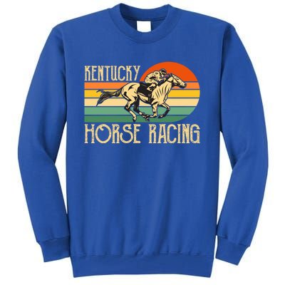 Kentucky Horse Racing Fan Retro Derby Racing Festival Party Gift Tall Sweatshirt