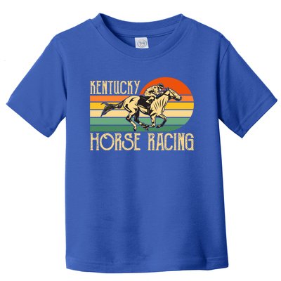 Kentucky Horse Racing Fan Retro Derby Racing Festival Party Gift Toddler T-Shirt