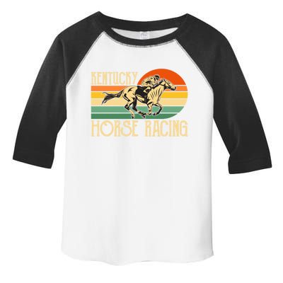 Kentucky Horse Racing Fan Retro Derby Racing Festival Party Gift Toddler Fine Jersey T-Shirt