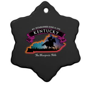 Kentucky Horse Racing Souvenir Great Gift Ceramic Star Ornament