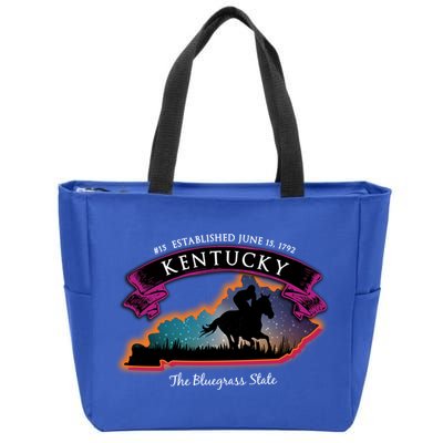 Kentucky Horse Racing Souvenir Great Gift Zip Tote Bag