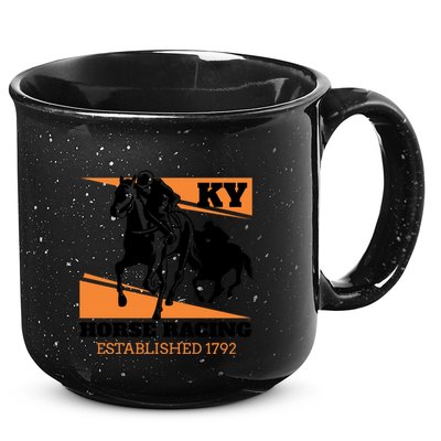 Kentucky Horse Racing Vintage Ky Derby Horse Jockey Costume Cool Gift 15oz Campfire Ceramic Mug