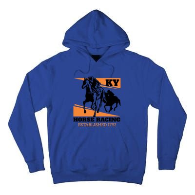 Kentucky Horse Racing Vintage Ky Derby Horse Jockey Costume Cool Gift Tall Hoodie