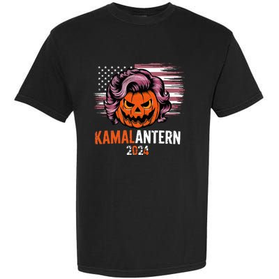 Kamala Harris Retro Halloween Jack O Lantern Flag 2024 Garment-Dyed Heavyweight T-Shirt