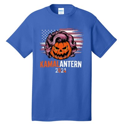 Kamala Harris Retro Halloween Jack O Lantern Flag 2024 Tall T-Shirt