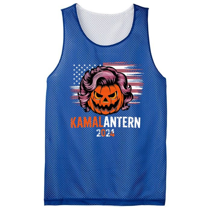 Kamala Harris Retro Halloween Jack O Lantern Flag 2024 Mesh Reversible Basketball Jersey Tank