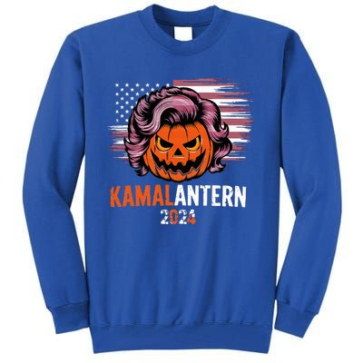 Kamala Harris Retro Halloween Jack O Lantern Flag 2024 Tall Sweatshirt