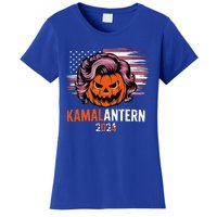 Kamala Harris Retro Halloween Jack O Lantern Flag 2024 Women's T-Shirt