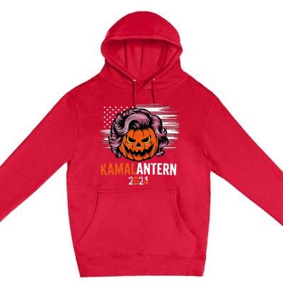 Kamala Harris Retro Halloween Jack O Lantern Flag 2024 Premium Pullover Hoodie