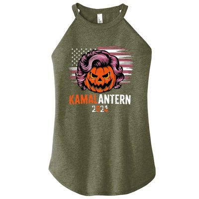 Kamala Harris Retro Halloween Jack O Lantern Flag 2024 Women's Perfect Tri Rocker Tank